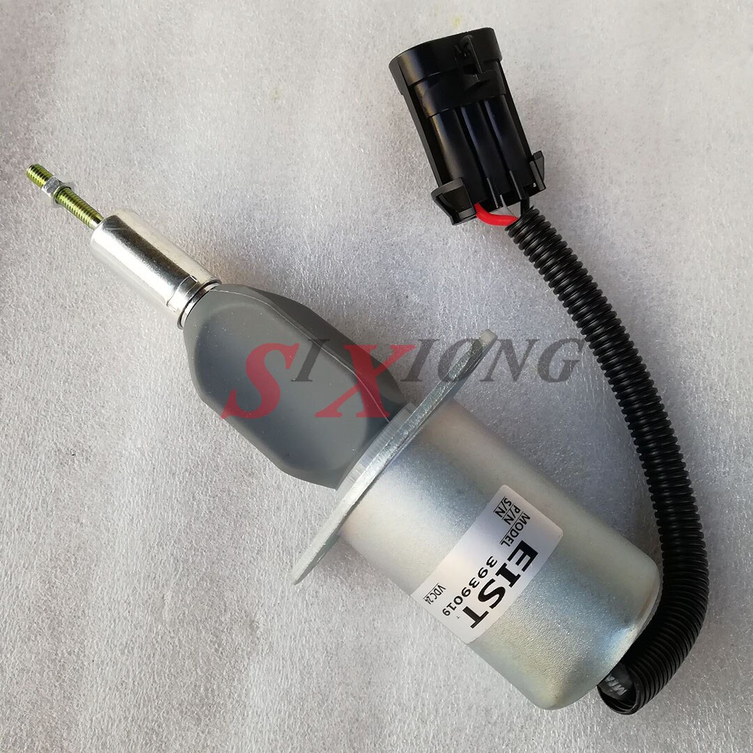 3939019 Excavator Parts 24V Flameout Stop Solenoid For Cummins