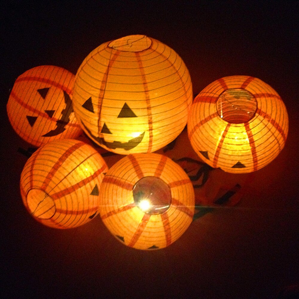 Festival Lantern Halloween Paper Pumpkin Hanging Lantern Diy Party Decor Scary for Christmas Wedding Birthday Party