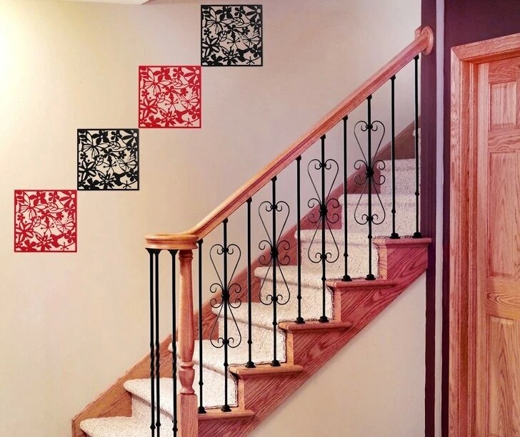 Curtain wall panels hanging hollow wood screen mobile living room entrance minimalist Chinese folding screen