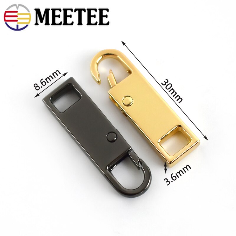 5pz 8.6X30mm 3 #5 #8 #10 # Chiusure Lampo Estrattore cerniera lampo in Metallo Testa Gancio a Molla kit di Riparazione dispositivo di Scorrimento FAI DA TE Cucire Istante Riparazioni Cerniere per il Sacchetto della chiusura lampo