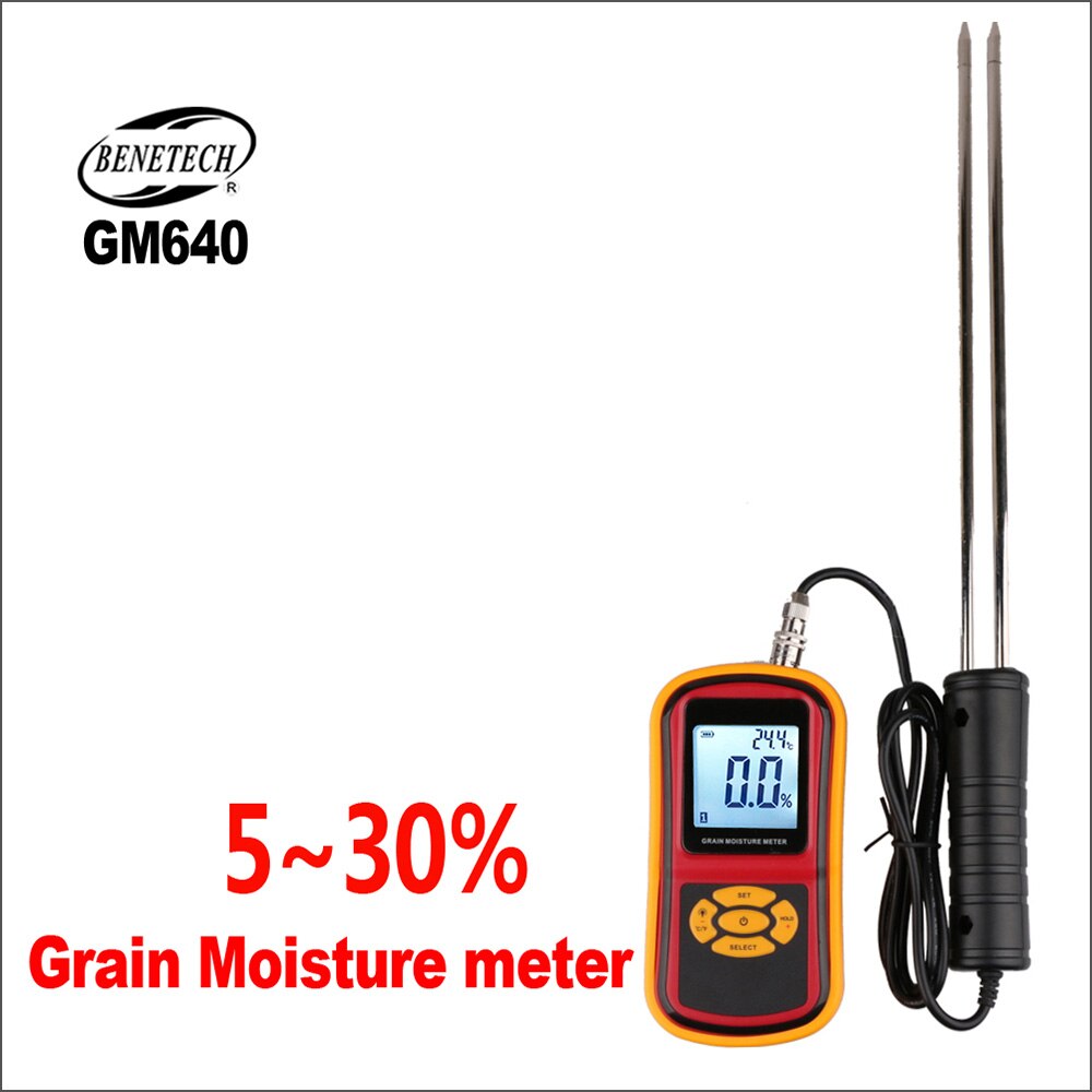 Benetech Digital Graan Vochtmeter Hygrometer Vochtigheid Maatregel Range 5%-30% Met Achtergrondverlichting Plant Vochtigheid Meten Apparaat