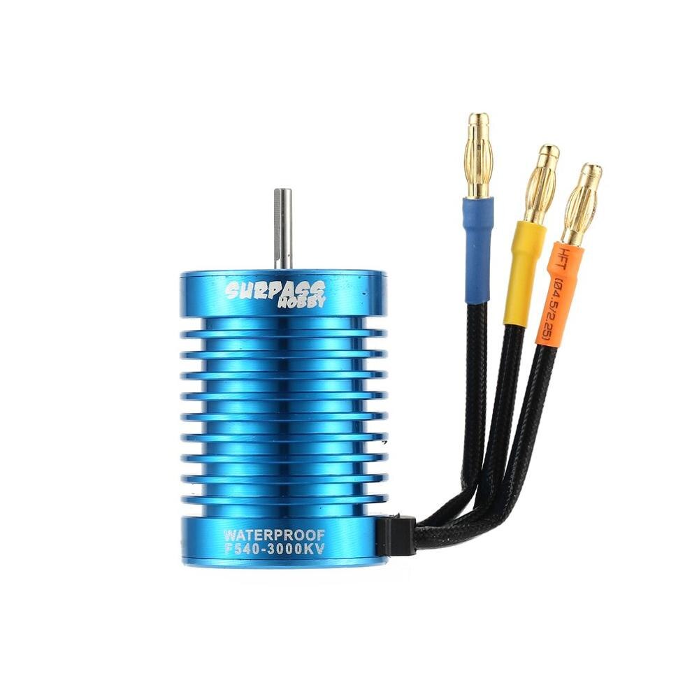 Surpass Hobby F540 3000KV 3300KV 3930KV 4370KV Brushless Motor for 1/10 RC Car Redcat Electric Volcano EPX PRO Blackout XTE