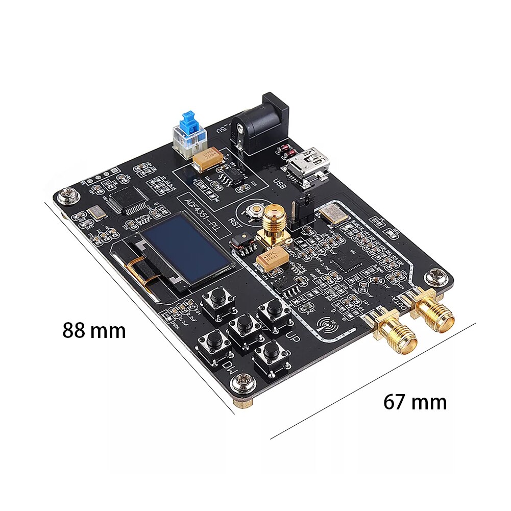 ADF4351 Signaal Generator Module Usb-poort Frequentie Synthesizer Nauwkeurige Dual Output Professionele Rf Geïntegreerde Circuit 35M-4.4G