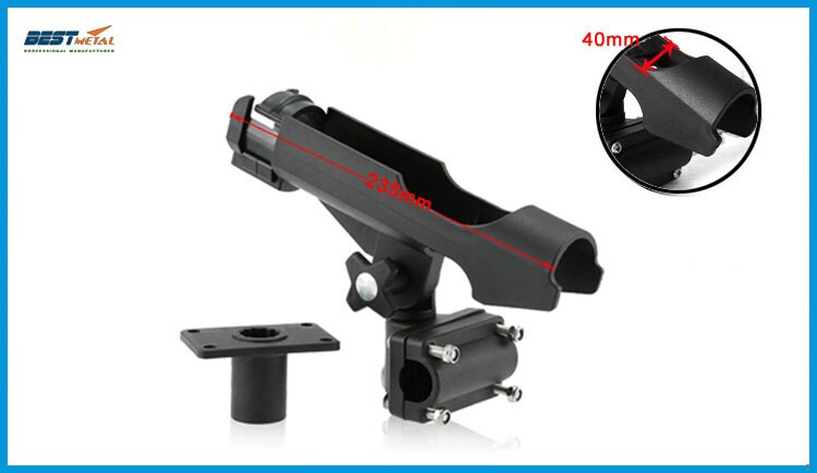 BSET MATEL 2X Rest Adjustable Removable 360 degree Fishing Rod rack Holder Kayak Boat Support Tools Accessories Pole Bracket