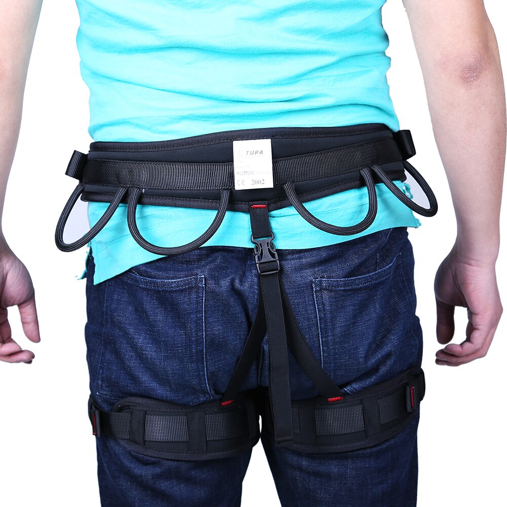 Outdoor Rock Climbing Harness Safety Sit Bust Belt Mountaineering Tree Surgeon Rappelling Rescue Fall Protection