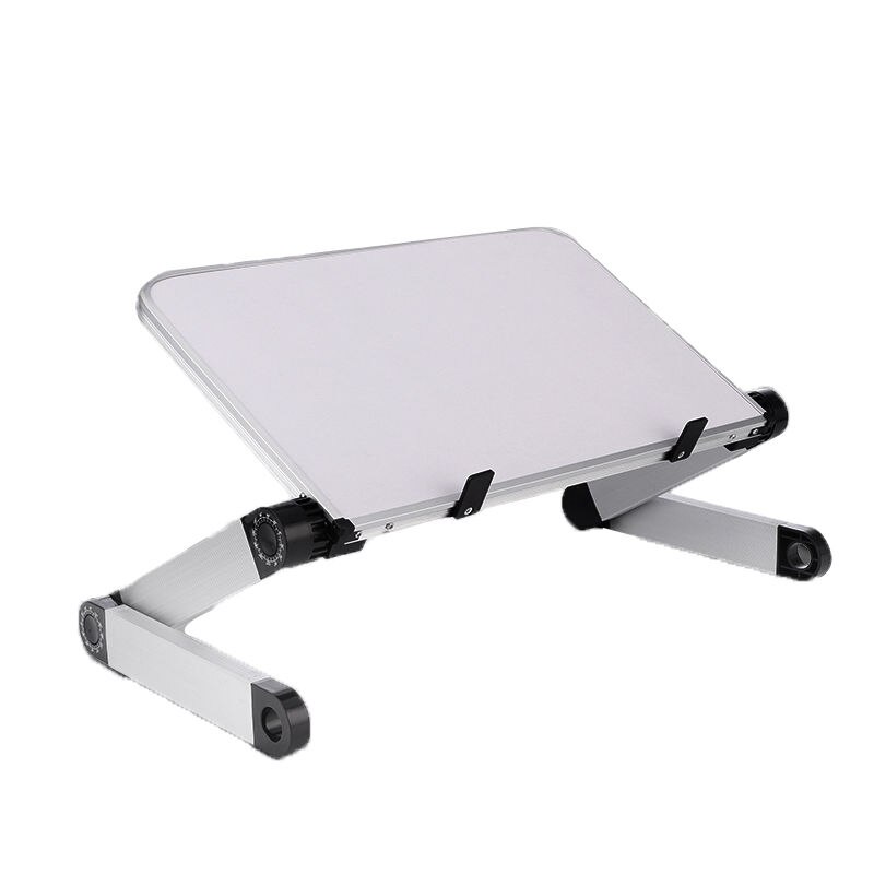 Mini Laptop standı Lap masası yatak kanepe katlanır ayarlanabilir çok fonksiyonlu ergonomik yüksekliği 360 derece açı: Açık gri