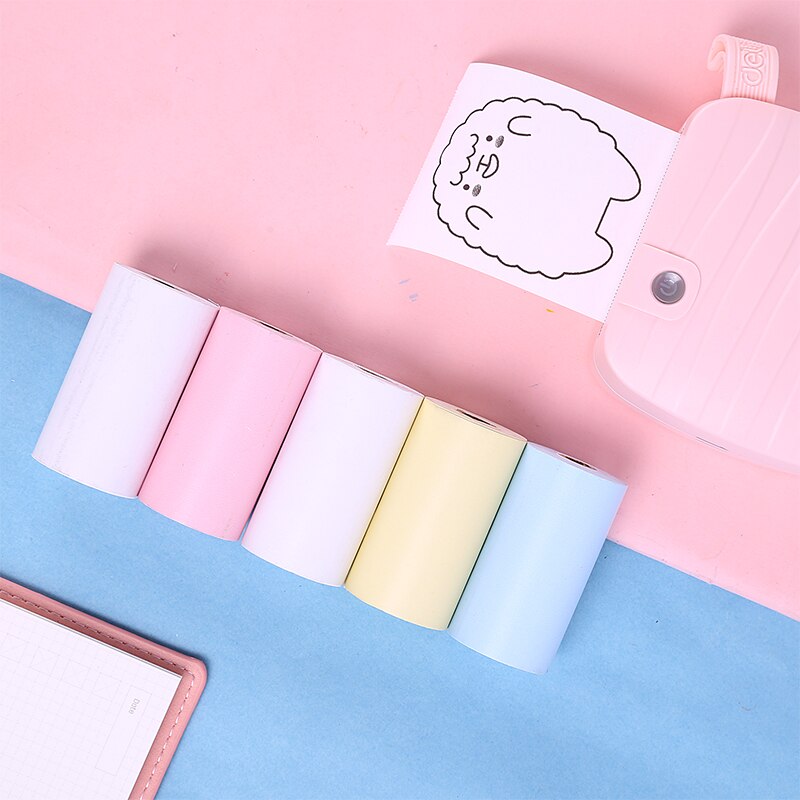 Printer papers Printable Paper Roll Direct Thermal Paper 57*30mm for PeriPage 4pcs