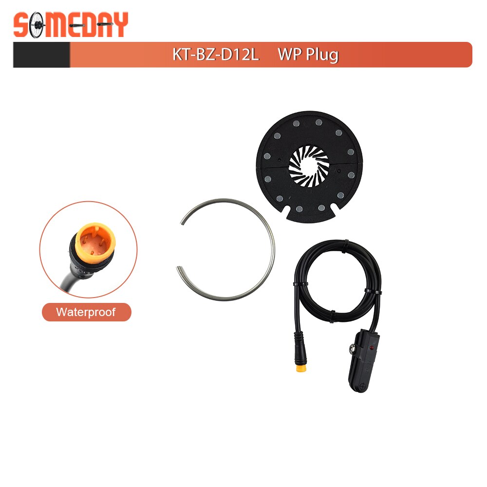 Kunteng KT-D12 Double Hall 12 Magents Assistant de pédale capteur demi-moitié gauche PAS pour vélos électriques: waterproof