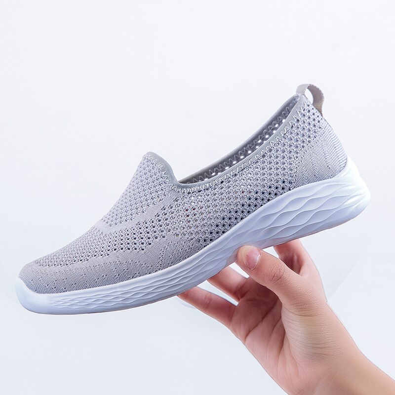 Platform sneakers dames platte zool hardloopschoenen mesh ademende dames sport loafers lichte schoenen dames