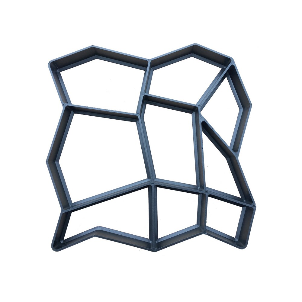 Manualmente pavimentación de ladrillos de cemento de hormigón moldes de plástico DIY molde para construir pavimentos jardín aceras Camino de piedras molde decoración de jardín: A