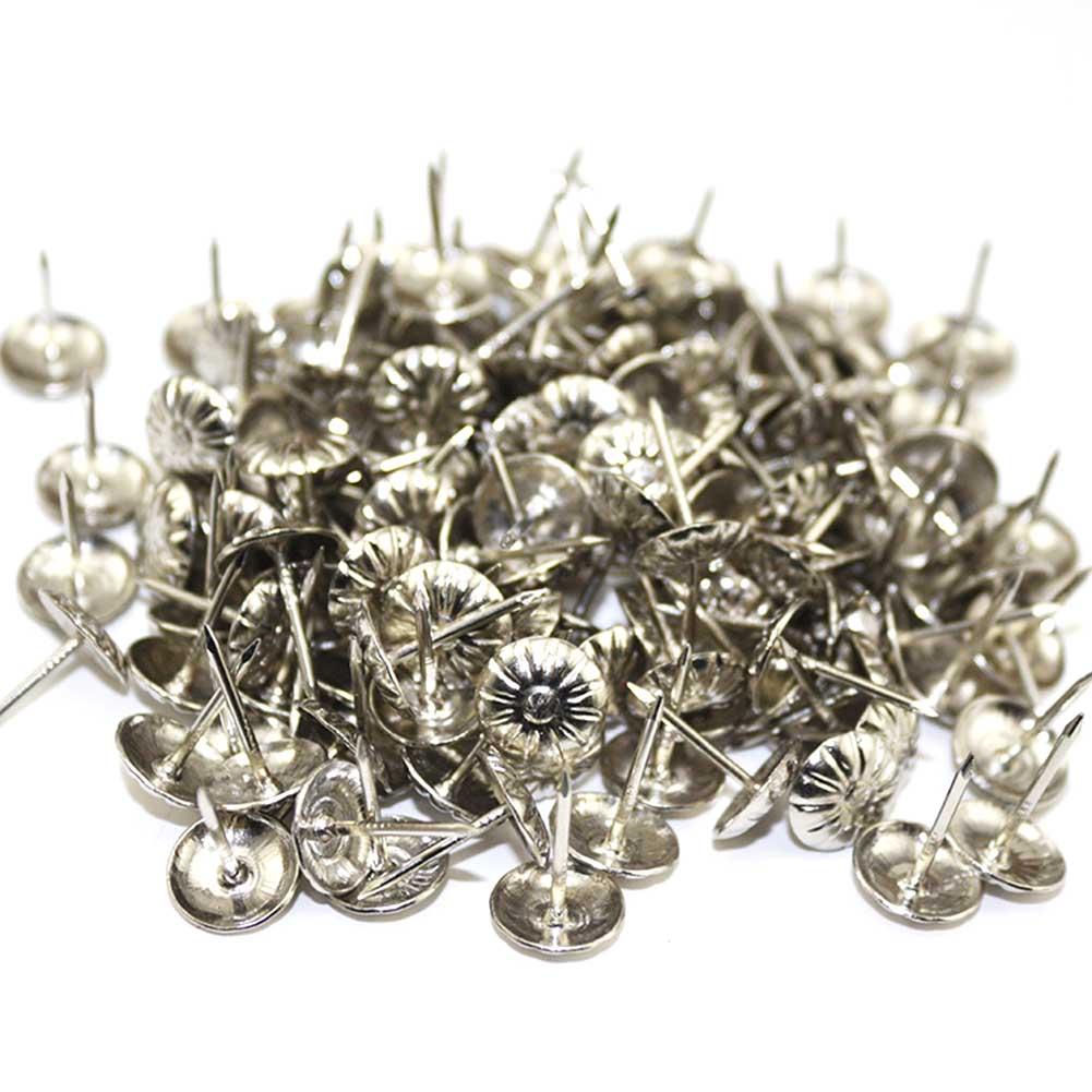 1000PCS Antique Furniture Tacks Nails Metal Golden Silver Bronze Nail Wall Push Pin Decorative Pin For Sofa Jewelry Box