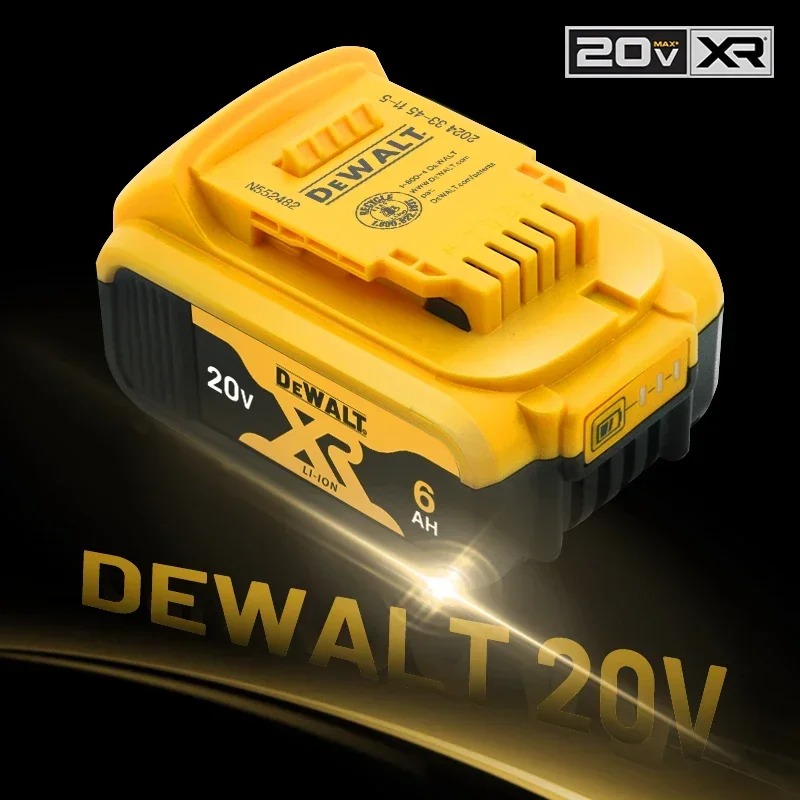 100% originele DEWALT batterij 20V, 6AH oplaadbare lithium-ion batterij DCB115DCB118,18V 20V, DCB1104 lader dewalt gereedschap batterij
