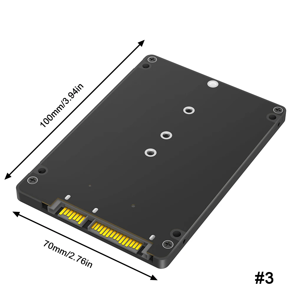 Adattatore SSD M2 Adattatore mSATA Convertitore mSATA SATA da M.2 a SATA 3.0 riser da 6 Gb da M2 a SATA Scheda da 2,5 pollici per NGFF M.2 SSD mSATA SSD: BIANCO