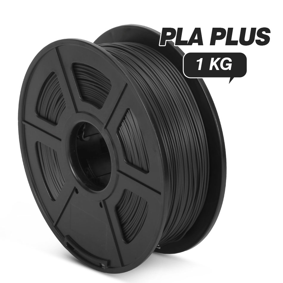 SUNLU PLA PLUS Filament 1.75 mm 1kg High Quantity 3D Printing Filaments For 3d Printer PLA +: PLA PLUS-BLACK