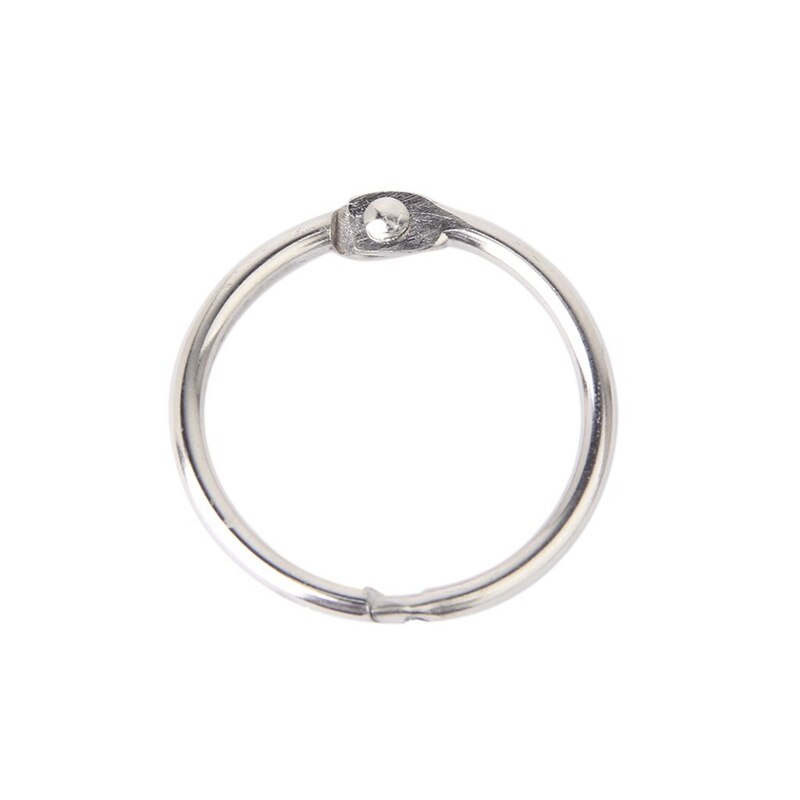 20 STKS Metalen Scharnierende Ring Boekbinder Split Sleutelringen Album Plakboek Losbladige Clip, Verguld Metaal, 3 Maten 25mm 30mm 38mm (25 mm