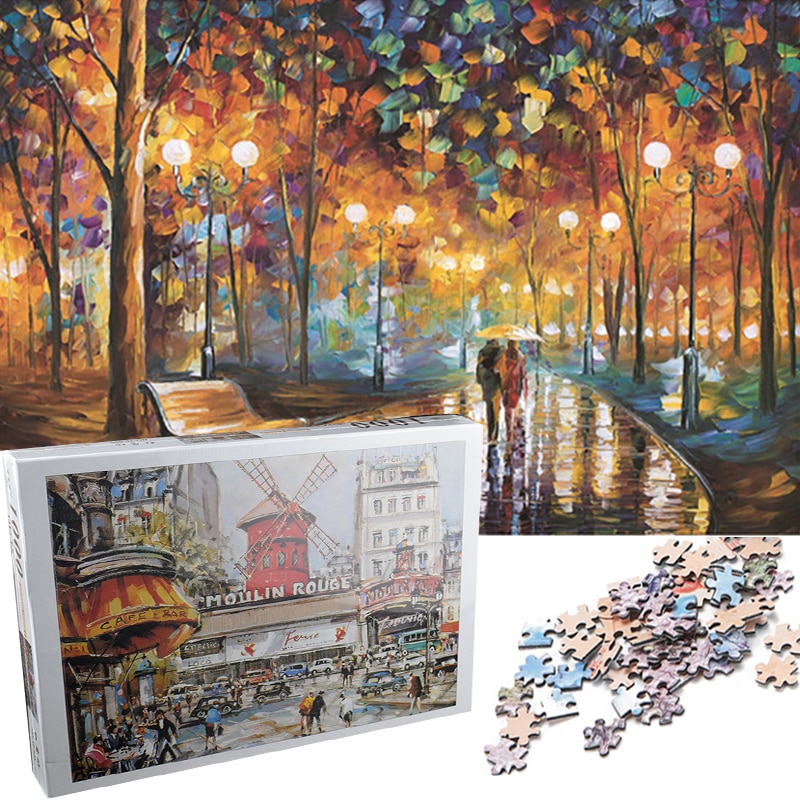 Giocattoli educativi 1000 Pezzi Educational Jigsaw Puzzle Stile diverso Adulti Bambini di Puzzle Del Giocattolo