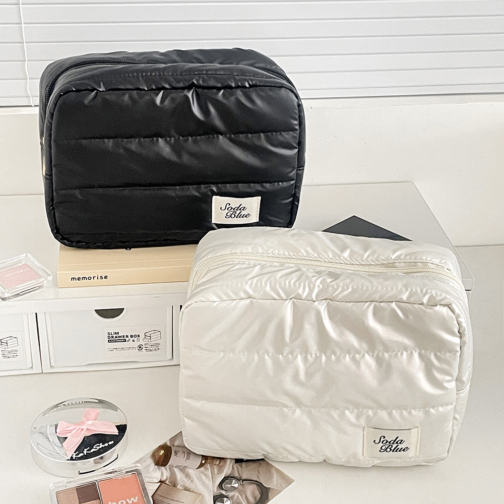 Luxe grote capaciteit waterdichte make-up handtas reizen dames cosmetische toilettas opbergtas elegante dames vierkante rits tas