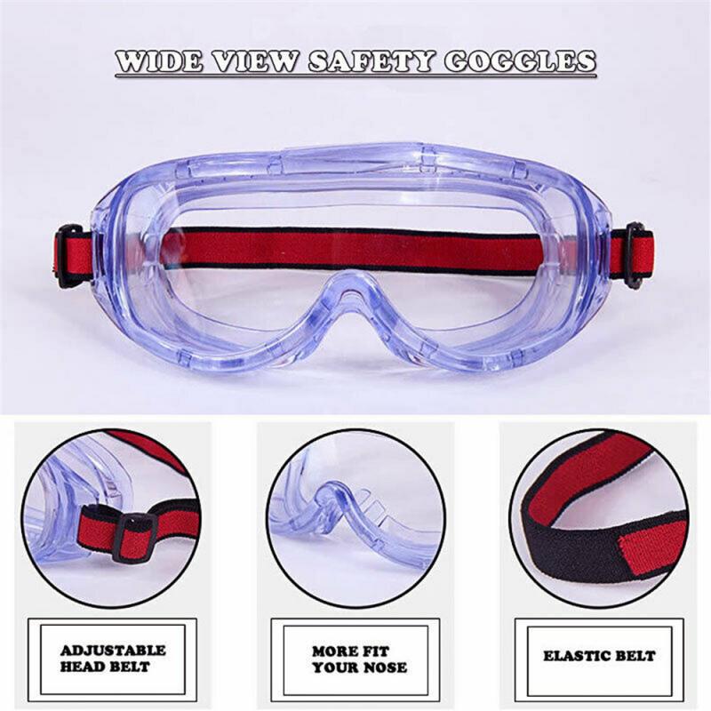 Unisex Safety Glasses Transparent Glasses Protection Security Spectacles Glasses Windproof Anti-sand Prevent Saliva Splash