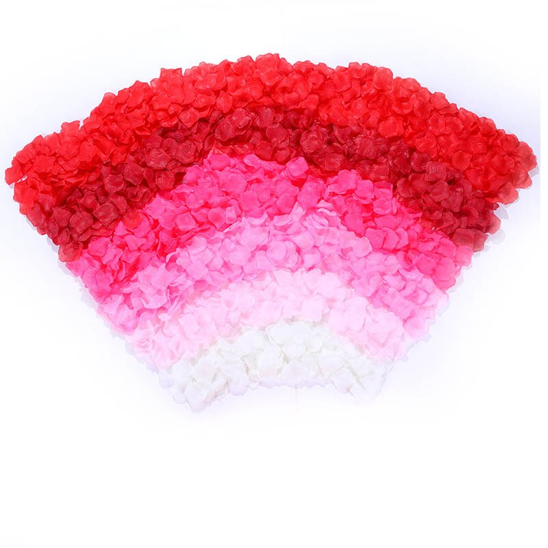500Pcs/Lot 5*5cm Silk Rose Petals Gold Red 14 Colors Wedding Petale De Rose Mariage Romantic Artificial Rose Flower Petals