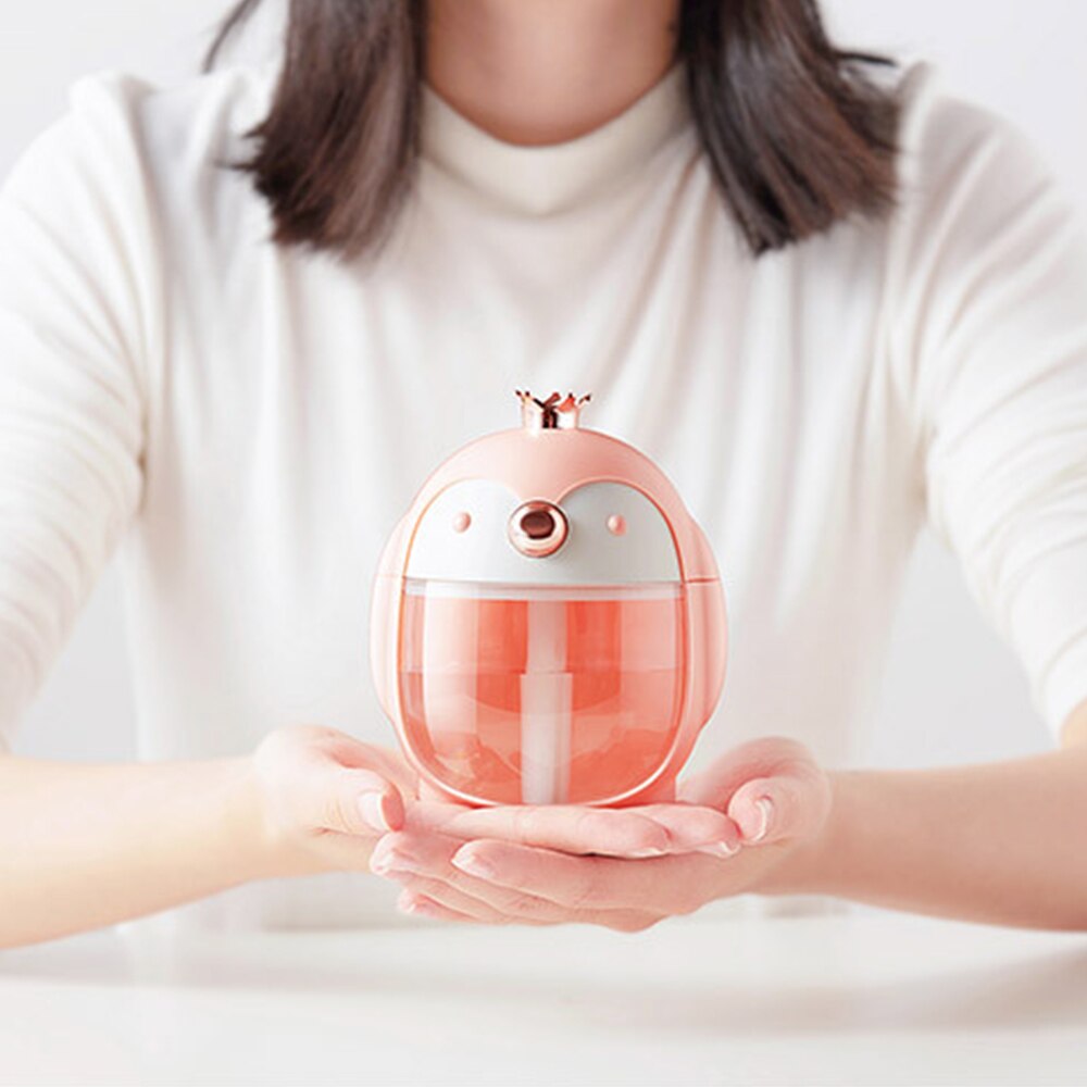 300ml cartoon usb luchtbevochtigers ultrasoon koele mist aroma lucht romantische lamp luchtbevochtiger jaar / kerst apparaten