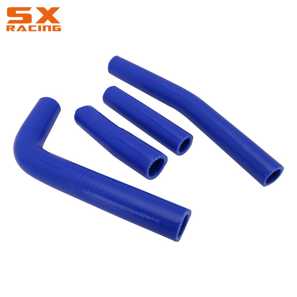 Motorrad Blau Wasser Rohr Silikon Kühler Kühlmittel Schlauch Für YAMAHA WR400F WR426F YZ400F YZ426F WRF YZF 400 426 400F WR YZ F