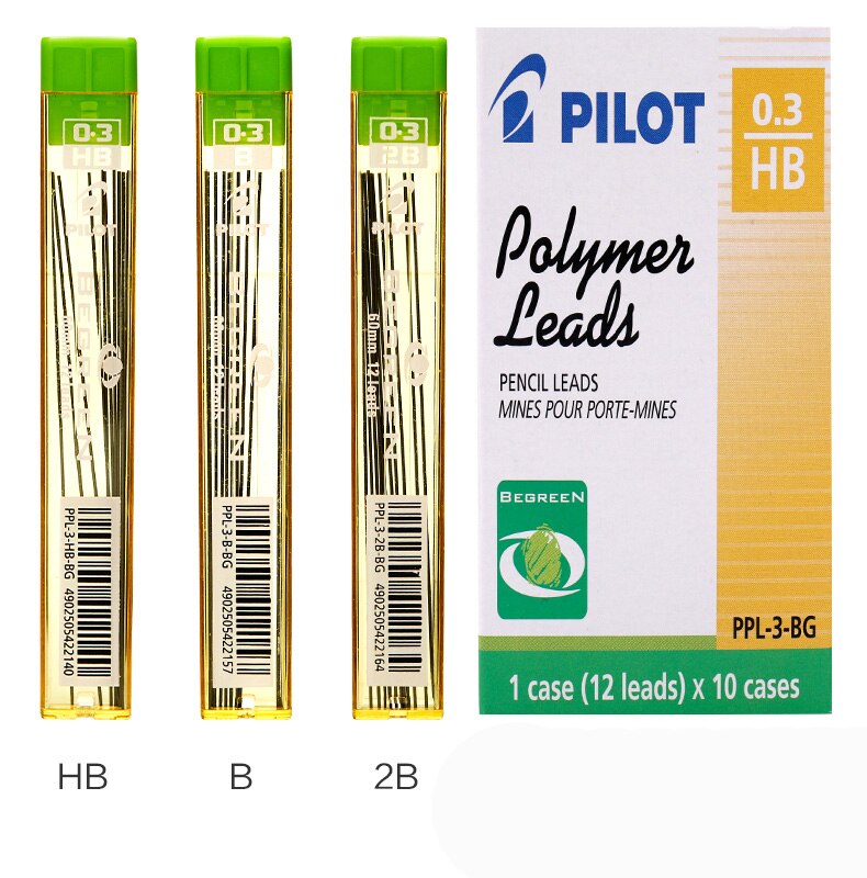 Pilot PPL-3-BG Actieve Lood Vulpotlood Leidt 0.3 Mm B 2B Hb 12 Leads/Box Japan