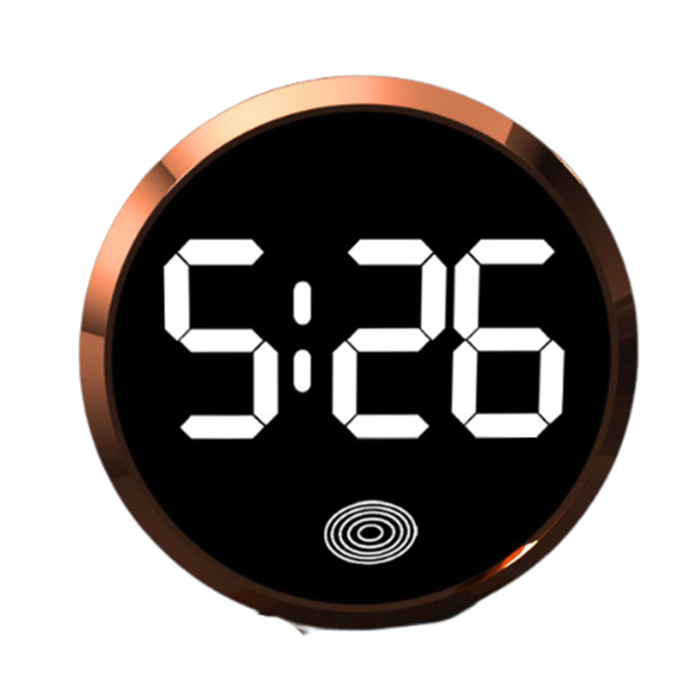 Touch-Activated Car Dashboard Clock Mini Novelty LED Electronic Watch LED Time Display Simple Luminous Car Clock Home/Office: black