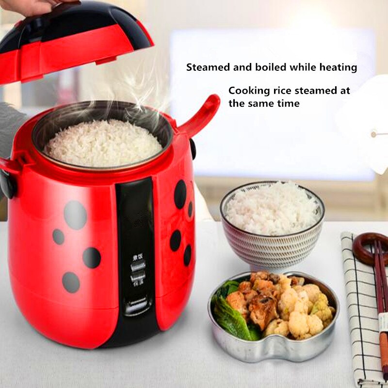 Single rice cooker mini cartoon travel 1.2l portable rice cooker
