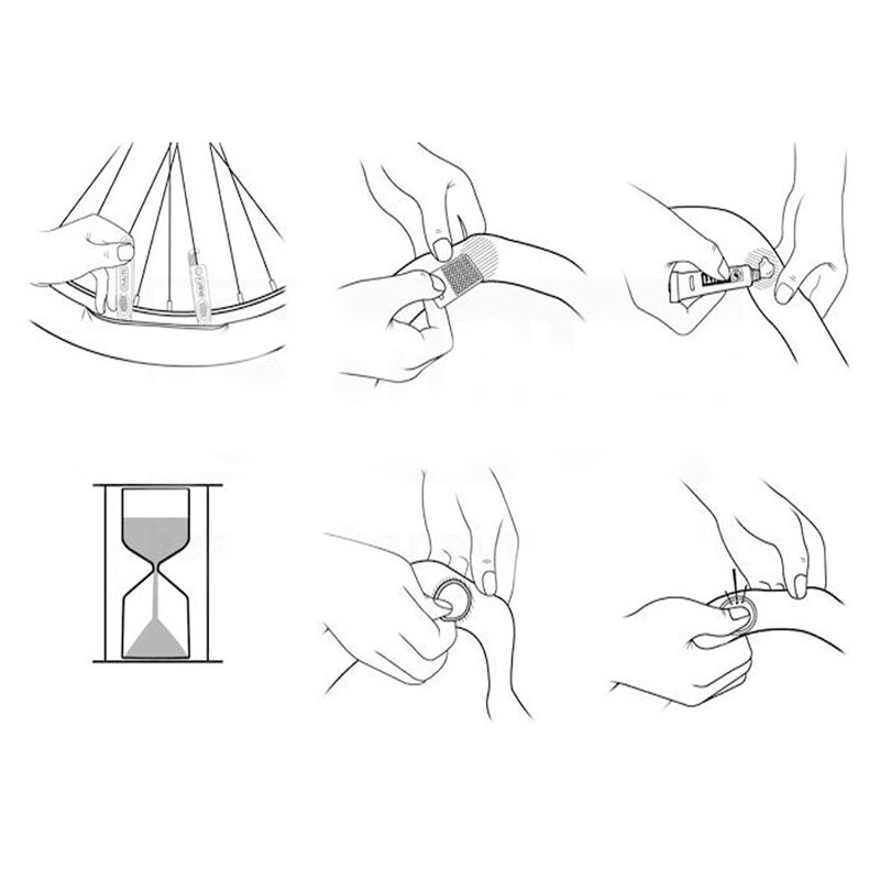 OOTDTY 25/30/50mm Cycling Bicycle Bike Repair Fix Kit Flat Rubber Tire Tyre Repair Patch Kit Tire Patch