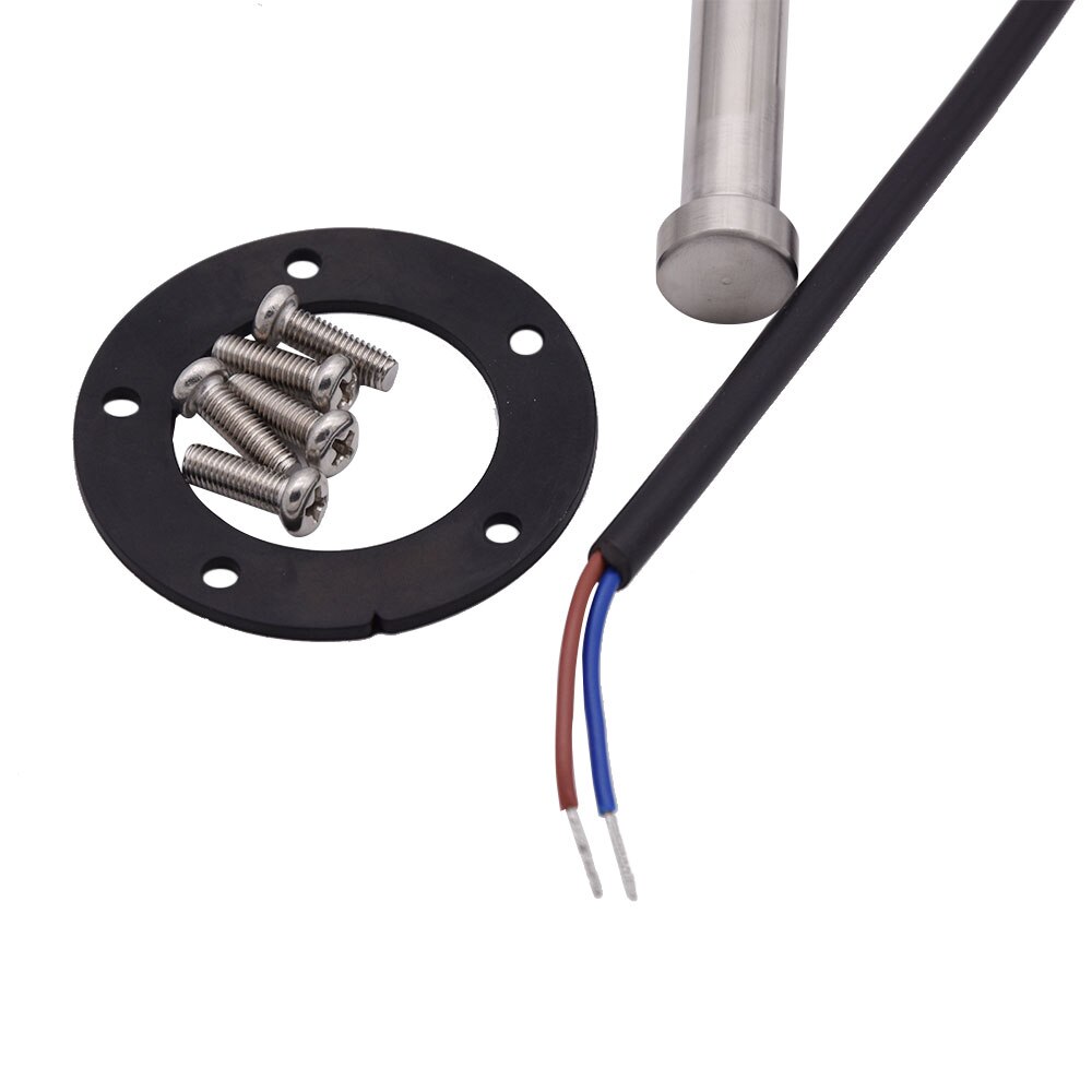 Oil Liquid Tank Fuel Water Level Sensor Boat Fuel Sending Unit Marine Truck Car RV Gauge Sensor 0-190ohms Stainless Steel 300mm