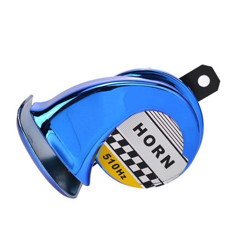 Police Siren Car Accessories Motorcycle Horn 12V Megaphone Klaxon Voiture Puissant Waterproof ABS CCC Horn Bosina Estereo: Blue