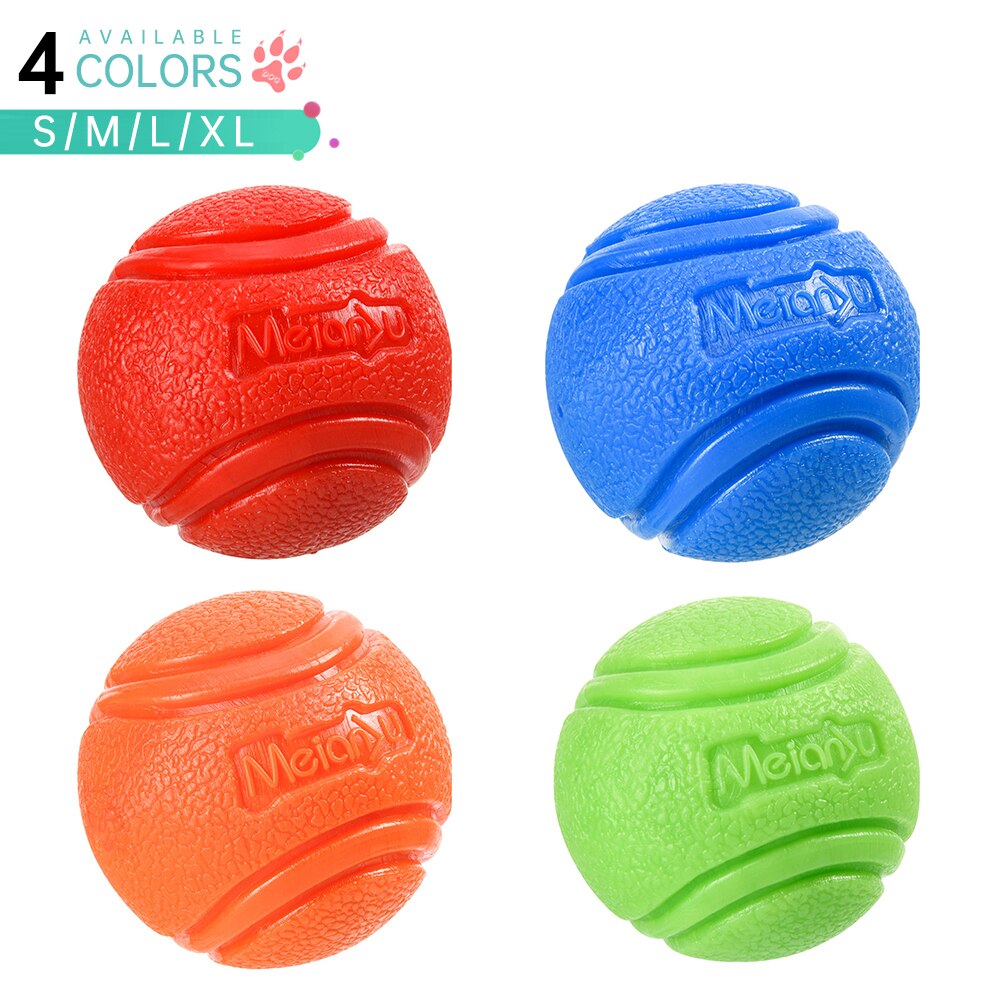Pet Dog Toys Dog Ball Dog Bouncy Rubber Solid Ball Resistance To Dog Chew Toys Outdoor Throwing and Recovery Training for Dogs