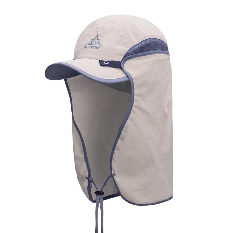 Aonijie  e4089 unisex fisk hat hat solskærm hat hat udendørs upf 50 solbeskyttelse med aftagelig øre nakke flap dækning til vandreture: Tan