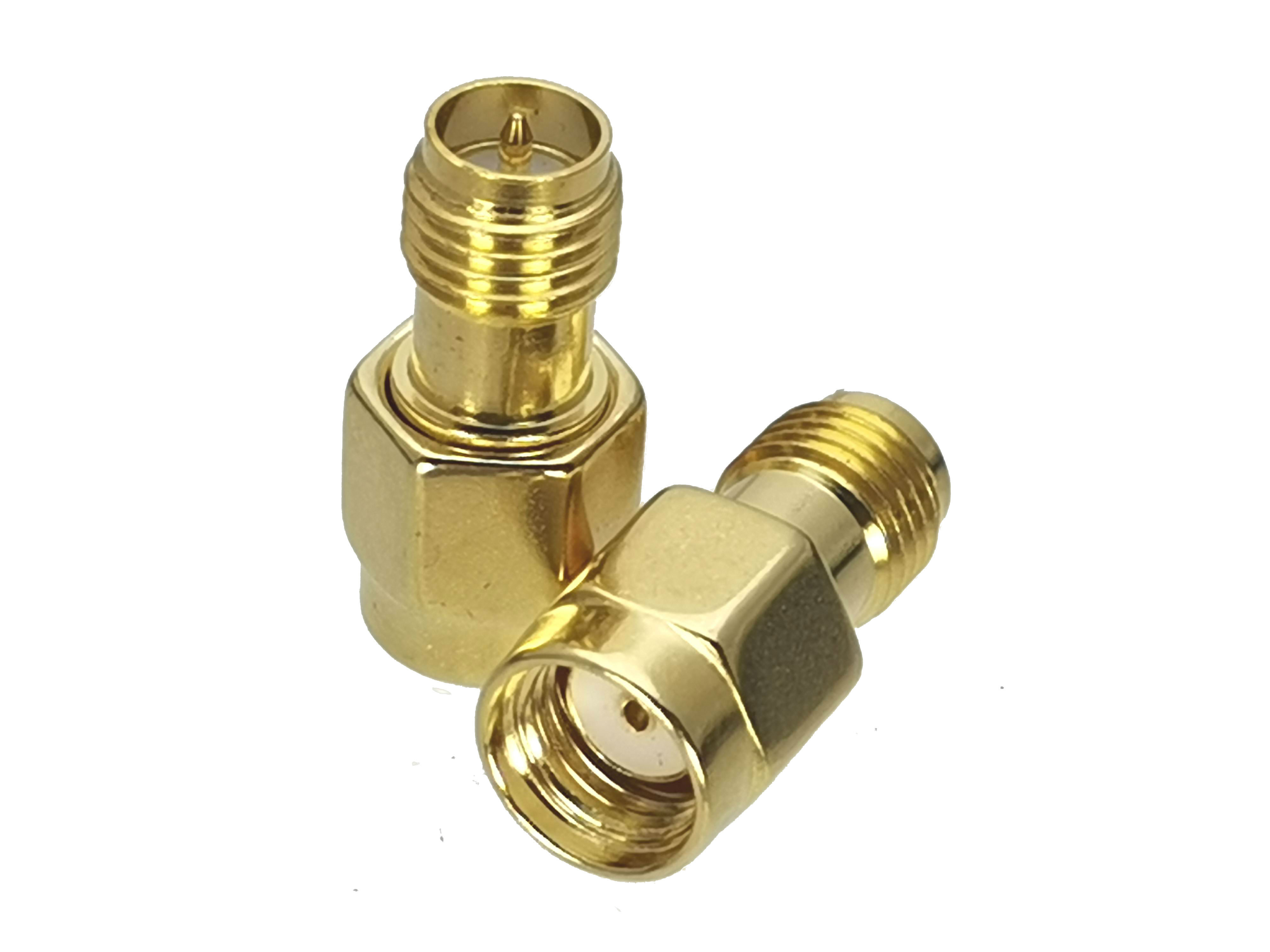1Stck RP-SMA rpsma zu sma/RP-SMA Stecker & Buchse Buchse rf Koaxial Adapter Stecker Prüfung konverter: Braun