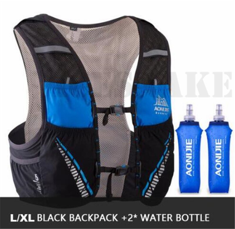 Aonijie 5L Hydratatie Backpack Rugzak Tas Vest Marathon Fietsen Klimmen Water Rugzak Harnas Waterzak Loopwedstrijd
