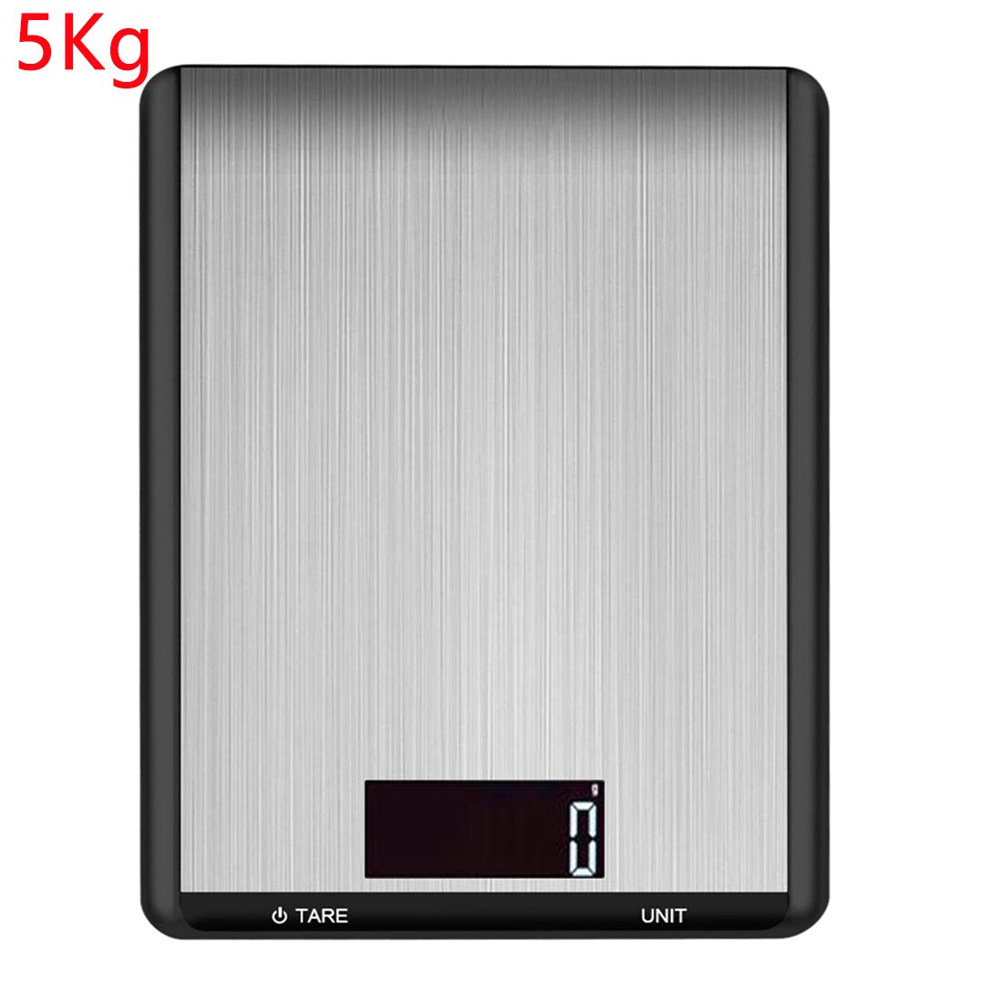 3/5/10kg 1g digital mad køkkenvægt præcisionssmykker elektronisk vægt balance rustfri stål platform med lcd display: Jj10726 5kg 1g