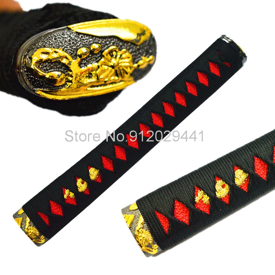 Garde-main en cuivre de pour Katana japonais/Wakizashi, ensemble de raccords de bricolage Tsuba + Menuki + Fuchi + pashira/Habaki/Seppa