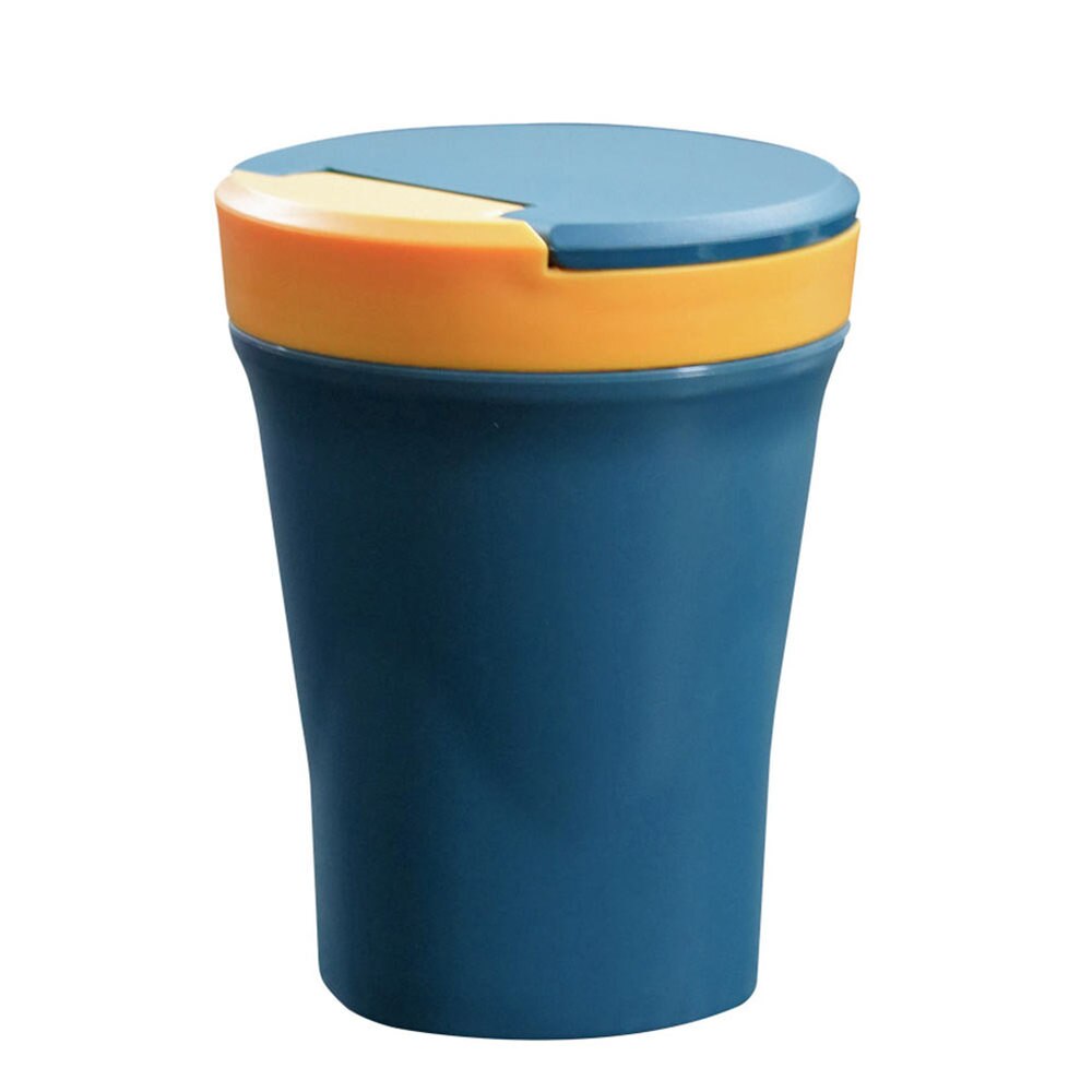 Afgesloten soepkom met deksel magnetronbestendige soeppan met lepel voor thuis kantoor school: Blauw