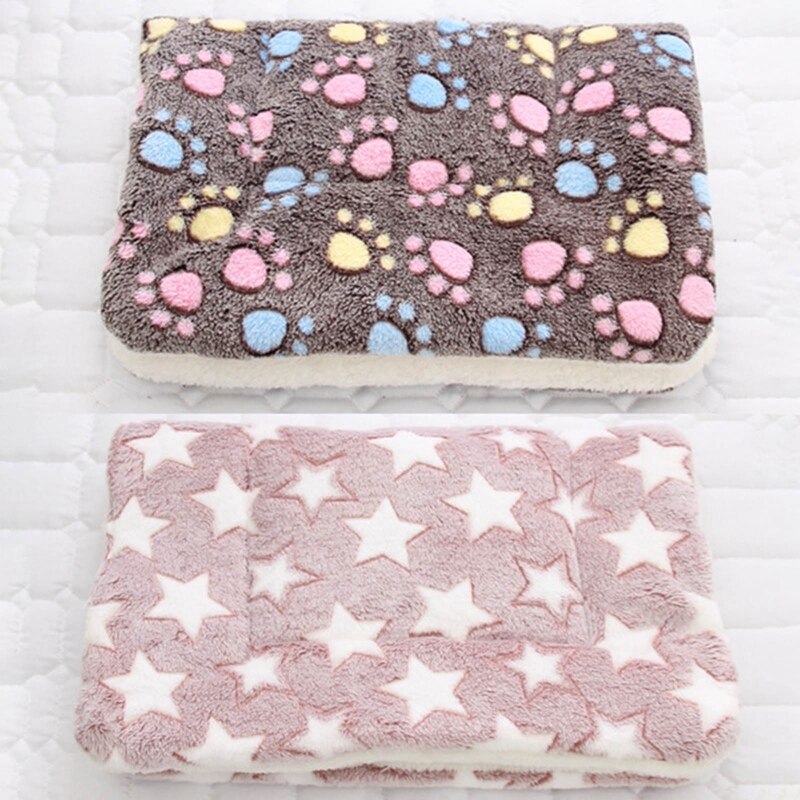 Winter Warm Hond Bed Soft Fleece Pet Deken Kattenbakvulling Puppy Slaap Mat Mooie Matras Kussen Voor Kleine En Grote honden