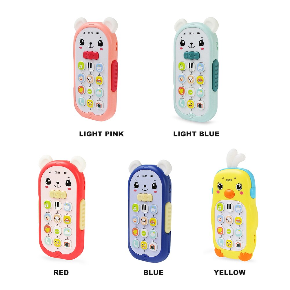 Kinderspeelgoed Mobiele Telefoons Licht Muziek Simulatie Mobiele Telefoons Comfort Muziek Multifunctionele Baby Educatief Lichtgevende Speelgoed