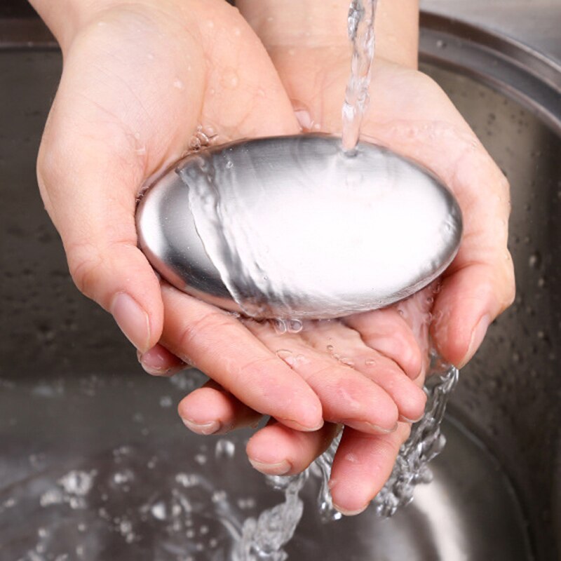 304 stainless 304 steel soap Deodorant soap Fishy metal soap kitchen tools soap oval