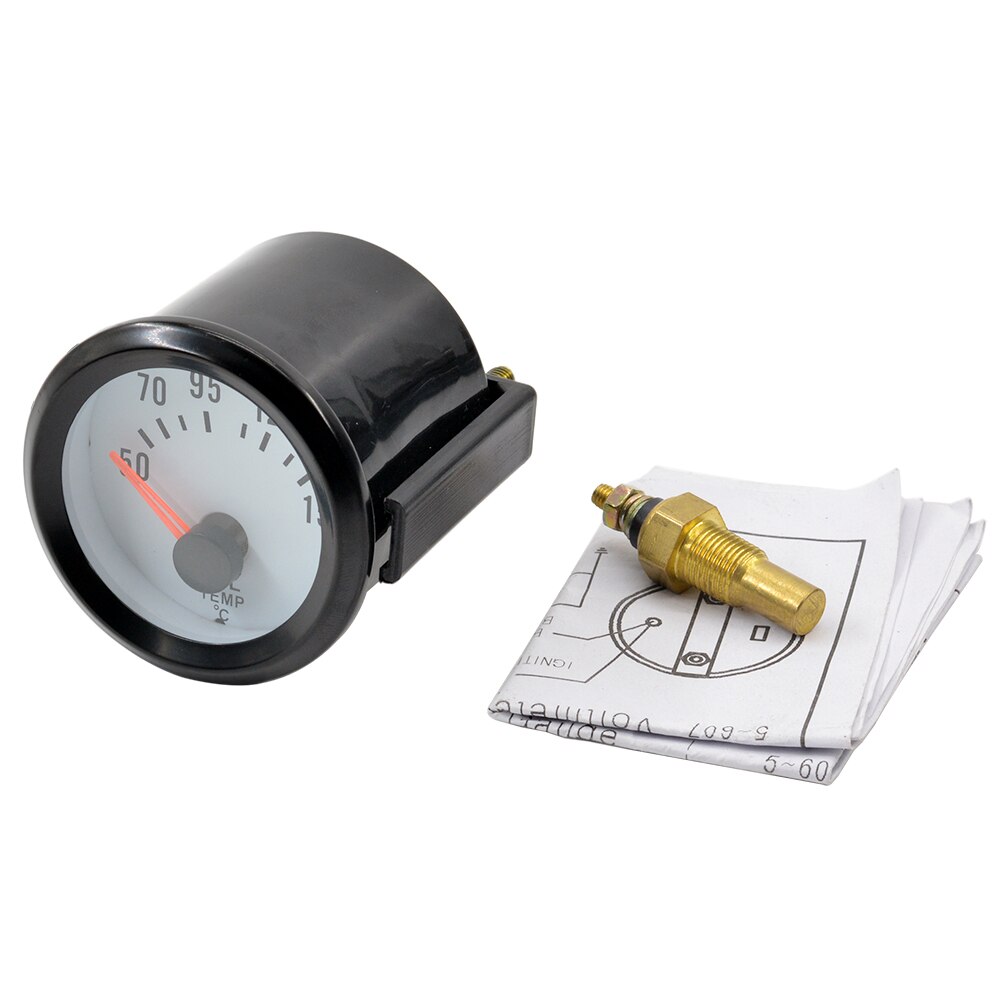 Ronde Aarde 52 Mm Blauw Backlight Auto Meter Olie Temp Gauge 50-150 Celsius Olie Temperatuur Meter Met voor Sensor