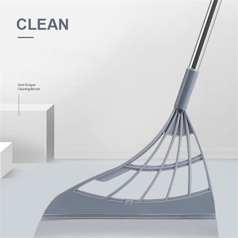 Adjustable Retractable Magic Broom Sweeping Brush Silicone Mop Household Floor Cleaning Broom Floor Wiper Sweeping Brush