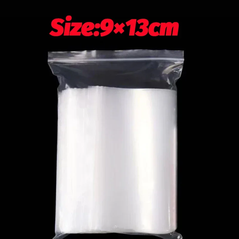 Små plastposer med glidelås, gjenlukkbare gjennomsiktige poser, vakuumoppbevaringspose, klare poser med glidelås, matoppbevaring: S / Blå