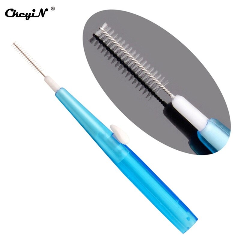 60Pcs/box Dental Floss Stick Tooth Pick 0.7MM Interdental Brush Teeth Clean Toothpick Flosser Slim Oral Dental Hygiene Brush 38