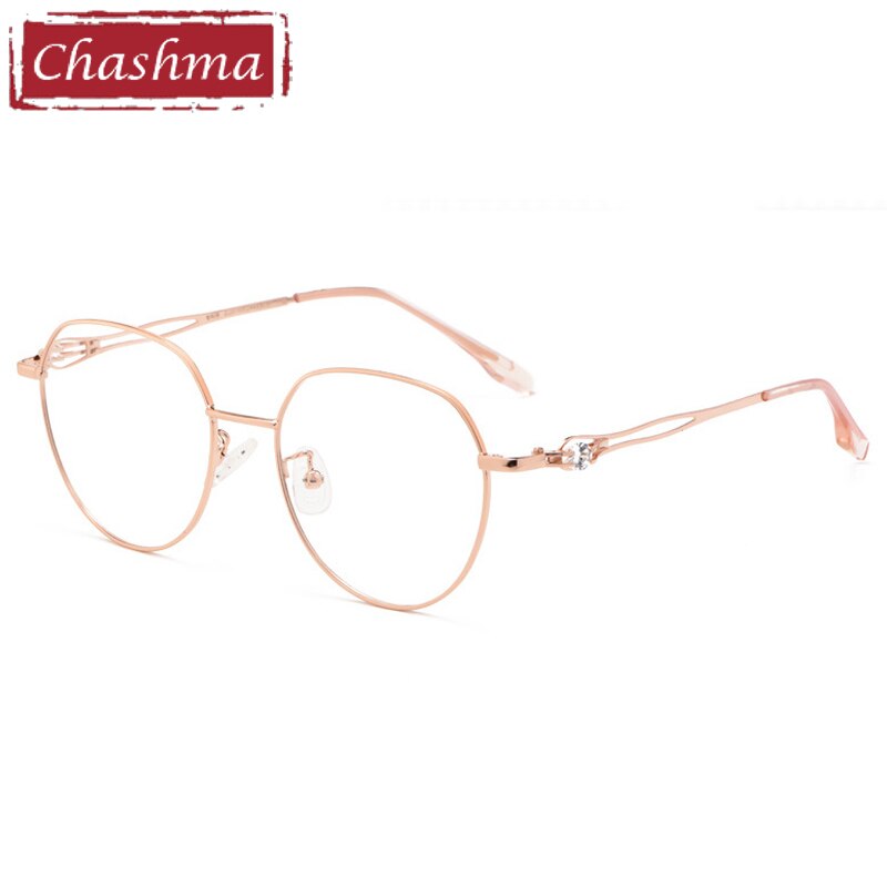 Chashma Frame Women Round Prescription Glasses Optical Eyewear Girl Eyeglass for Anti Blue Ray Degree Lenses