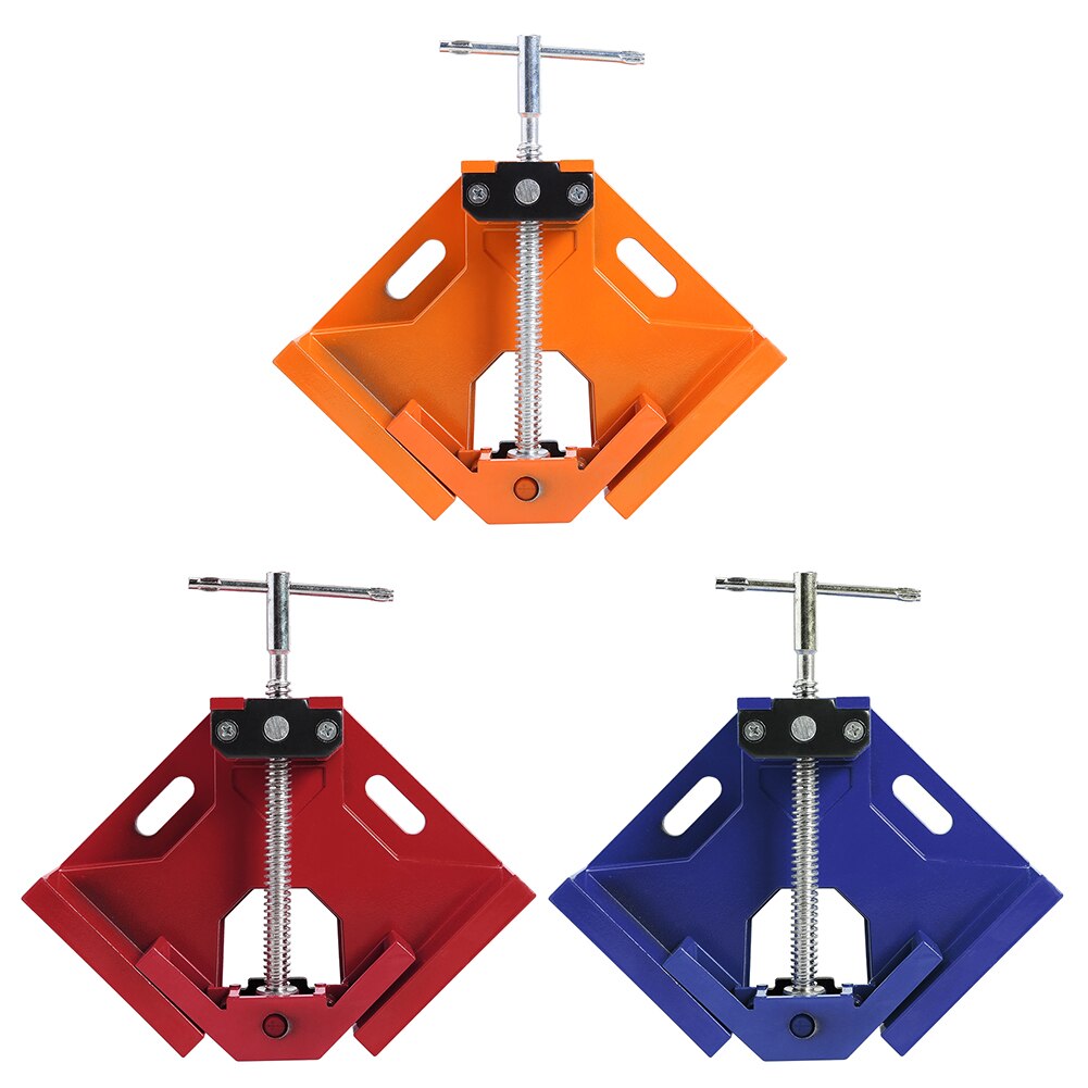 Right Angle Clamp 90 Degree Single Handle Aluminium Corner Clamp Carpenter Woodworking Frame Clip Alloy Hardware Tools#38