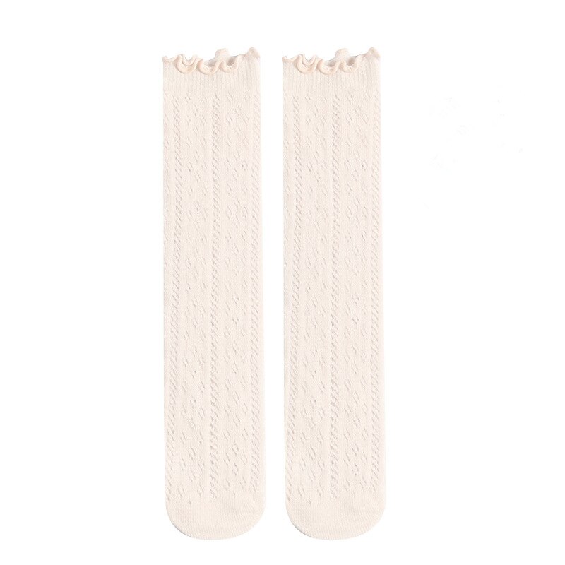 Leuke Kinderen Kniehoge Sokken Zomer Hollow Out Unisex Kids Dunne Sokken Katoen Mesh Sok Baby Meisjes Jongens Out baby Socken: Light Pink