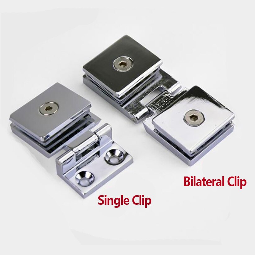 2Pcs Glass Hinge Hinge Opening Wine Cabinet Cabinet Glass Clip Display Cabinet Glass Cabinet Door Hinge