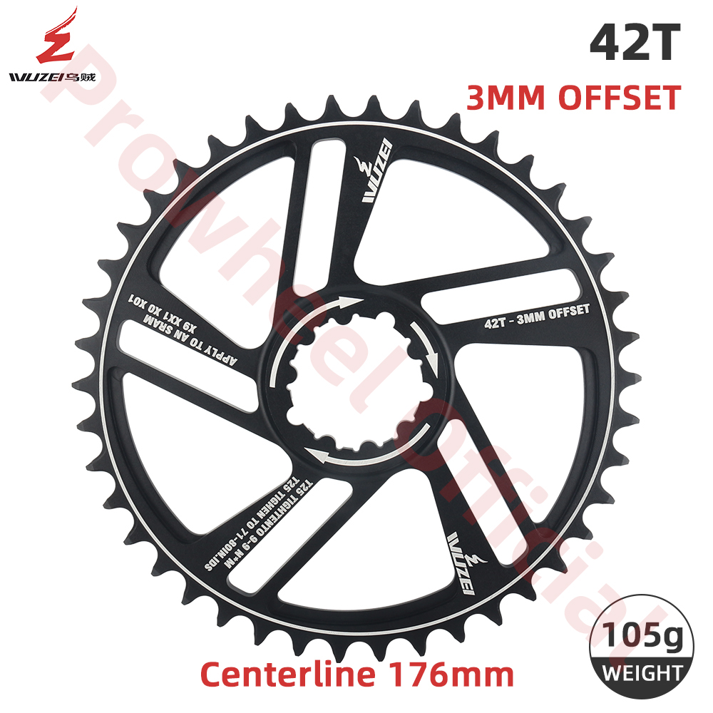 MTB Mountain Bike 1/3/6MM Offset 30T/32T/34T/36T/38T/40T Crown Bicycle Chainring for 11/12S NX XX XO GX Crank Parts: Orange